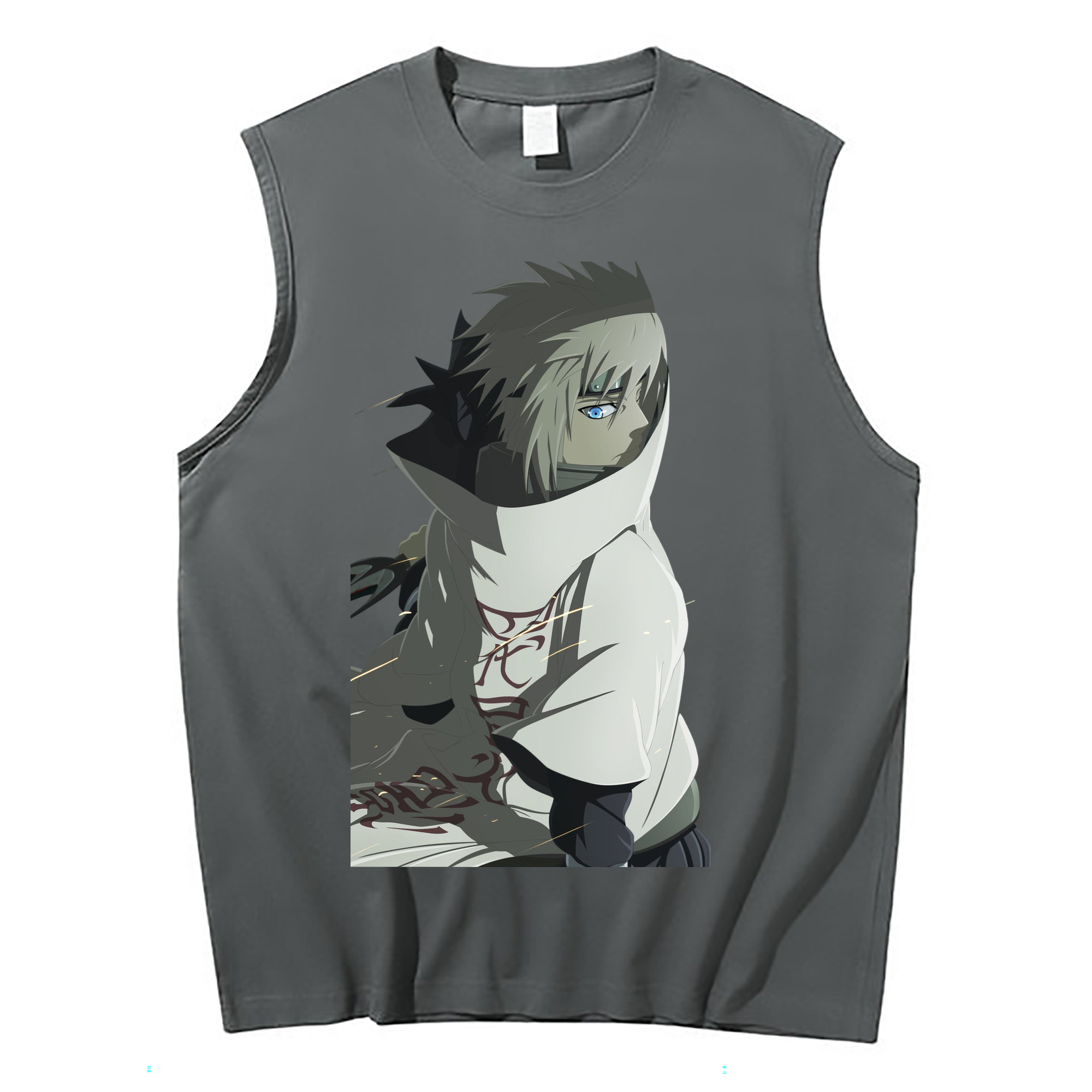 （画像用） NARUTO -ナルト- 波風 ミナト Namikaze Minato コットン100％タンクトップ（フロントプリント）